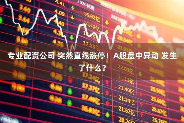 专业配资公司 突然直线涨停！A股盘中异动 发生了什么？